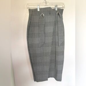 H&M Houndstooth Pencil Skirt
